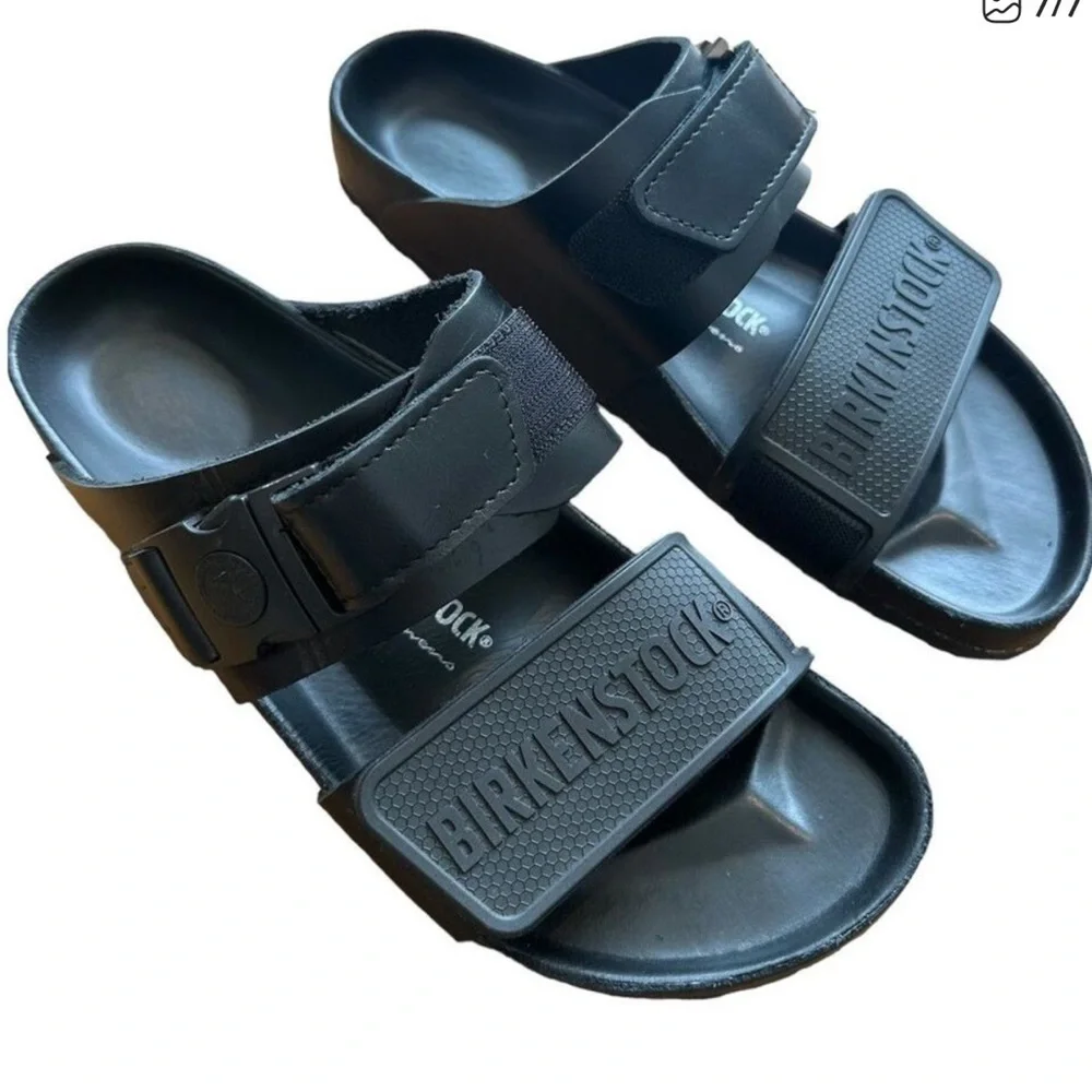 Rick Owen’s x Birkenstock Rotterdam Regular Wide Men's Black Slide Sandals Sz 47